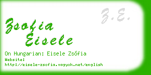 zsofia eisele business card