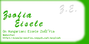 zsofia eisele business card